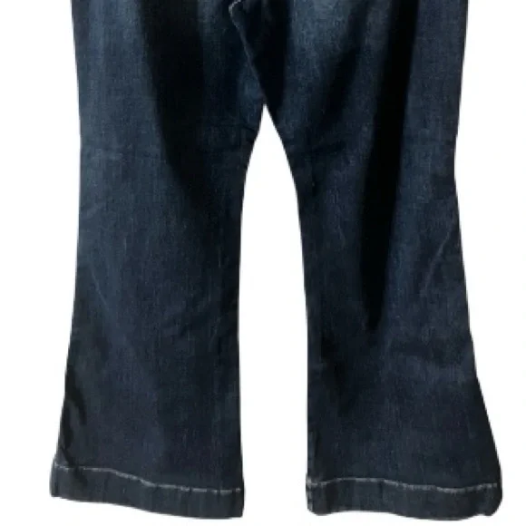 J Jill Denim High Rise Flare Jeans,Cotton blend, Stretch, Retro pockets, Sz 14 - Picture 10 of 12